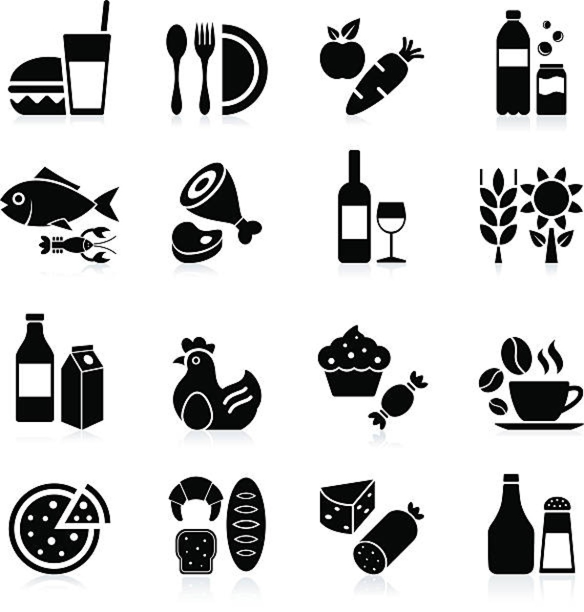 stock photo displaying foods and beverages