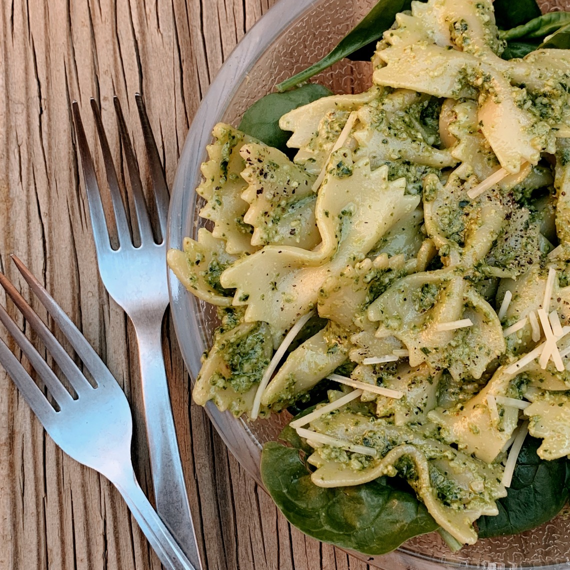 spinach pesta pasta